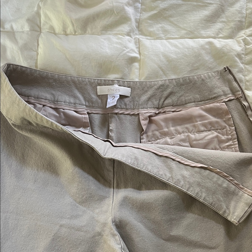Chico's Classic Khaki Chinos - Picture 3 of 6